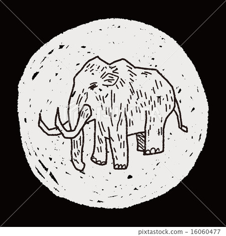 Mammoth doodle - Stock Illustration [16060477] - PIXTA