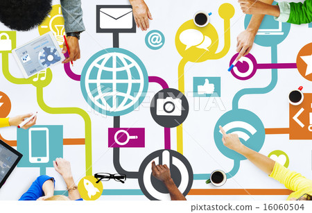 Global Communications Social Networking People Meeting Online Co 16060504