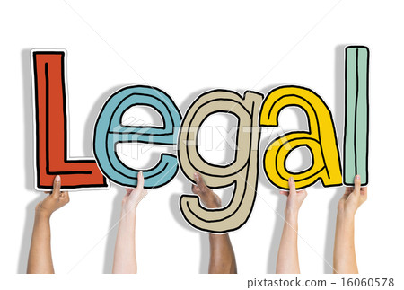 Legal Allowed Rightful Approve Lawful Hands Up Hold Concept 16060578
