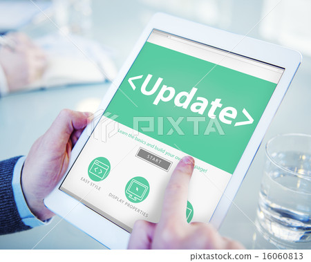 Digital Online Update Upgrade Office Working Concept 16060813