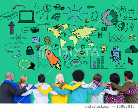 Global Community Start Up Launch Teamwork Online Concept Global Community Start Up Launch Teamwork Online Concept 16062015
