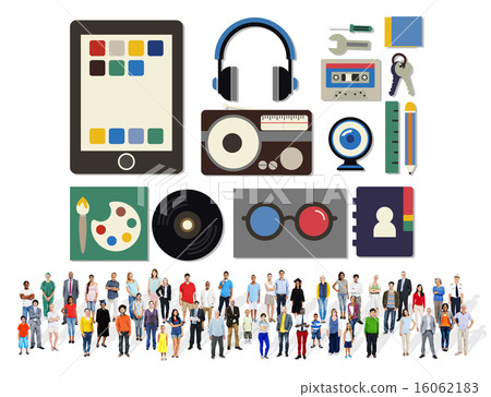 Media Movies Radio Music Tools Concept 16062183