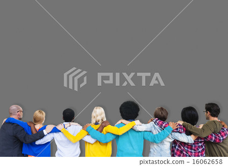 People Rear View Friendship Togetherness Team Concept People Rear View Friendship Togetherness Team Concept 16062658