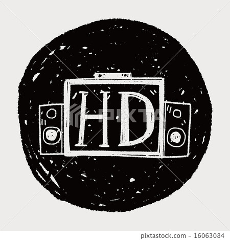 HD TV doodle HD TV doodle 16063084