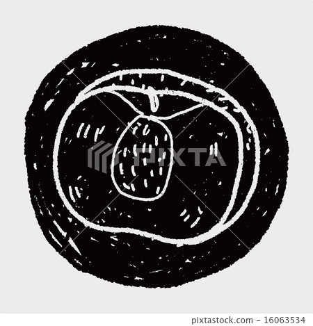 peach doodle 16063534
