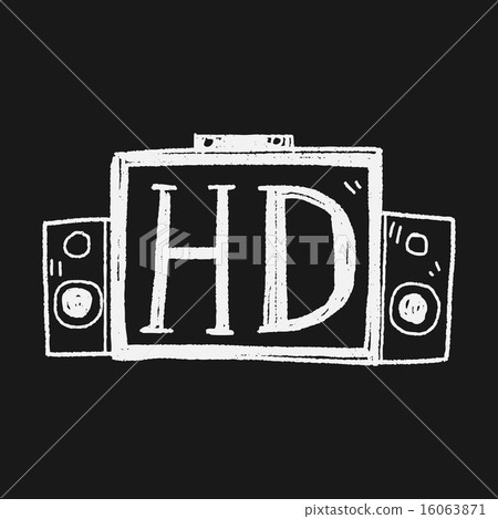HD TV doodle 16063871