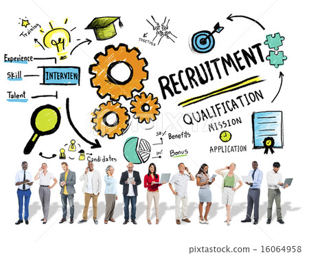 Ethnicity People Recruitment Digital Divices Searching Concept 16064958