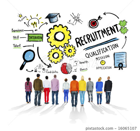 Ethnicity People Standing Recruitment Professional Concept 16065107