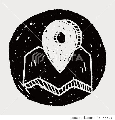 doodle location gps pin doodle location gps pin 16065395