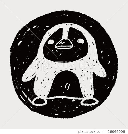 penguin doodle 16066006