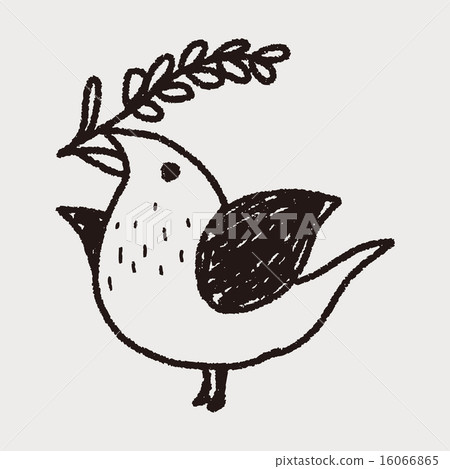 Christmas bird doodle Christmas bird doodle 16066865