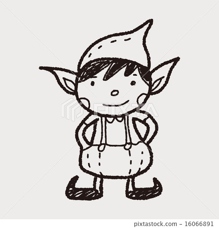 Christmas elf doodle Christmas elf doodle 16066891