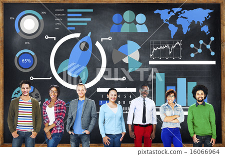 New Business Chart Innovation Teamwork Global Business Concept New Business Chart Innovation Teamwork Global Business Concept 16066964