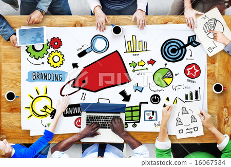 Diversity Casual People Branding Marketing Planning Concept 16067584