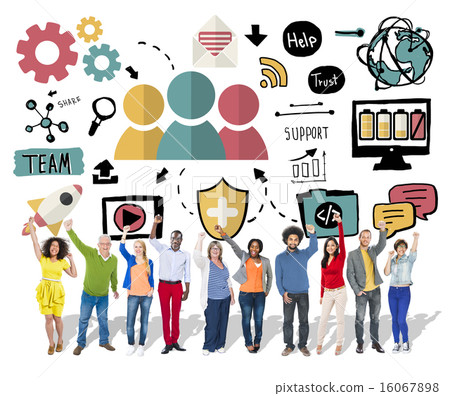 Team Support Care Help Trust Collaboration Concept 16067898