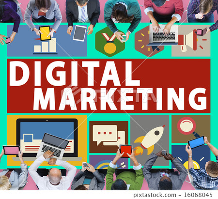 Digital Marketing Commerce Campaign Promotion Concept Digital Marketing Commerce Campaign Promotion Concept 16068045