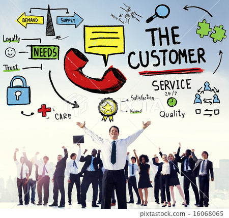 Customer Service Support Solution Assistance Aid Concept Customer Service Support Solution Assistance Aid Concept 16068065