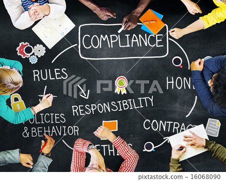 Compliance Rules Responsibility Legal Agreement Concept Compliance Rules Responsibility Legal Agreement Concept 16068090