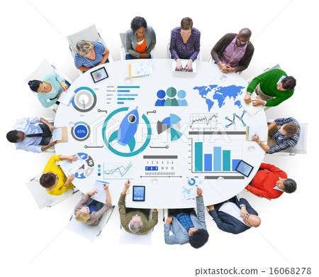 New Business Chart Innovation Teamwork Global Business Concept 16068278