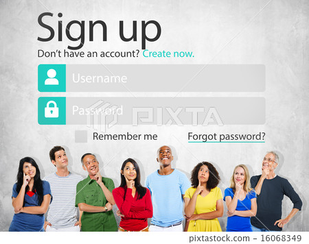 Sign Up Register Online Internet Web Concept Sign Up Register Online Internet Web Concept 16068349
