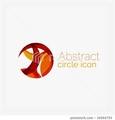 Clean elegant circle shaped abstract geometric logo. Universal for any idea Clean elegant circle shaped abstract geometric logo. Universal for any idea 16068793