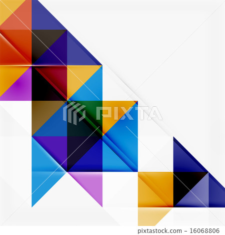 Abstract geometric background. Modern overlapping triangles Abstract geometric background. Modern overlapping triangles 16068806