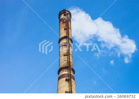 Smoke stack of the industrial plant Smoke stack of the industrial plant 16069732