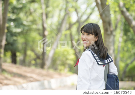 High school student in uniform 16070543