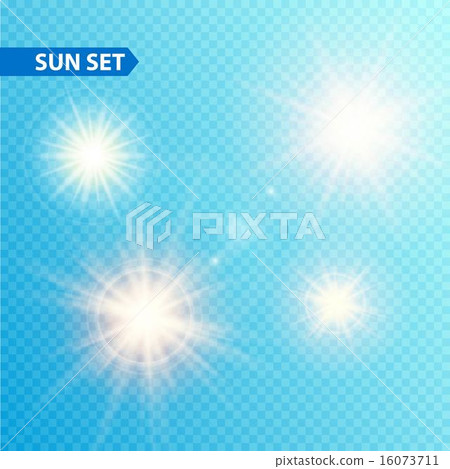 Sun burst collection. Vector illustration 16073711