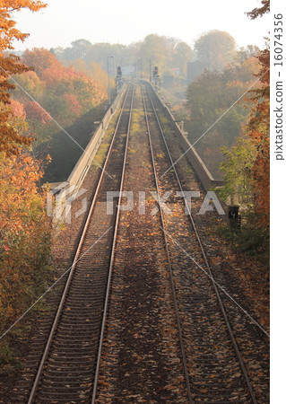 Railroad on bridge Railroad on bridge 16074356