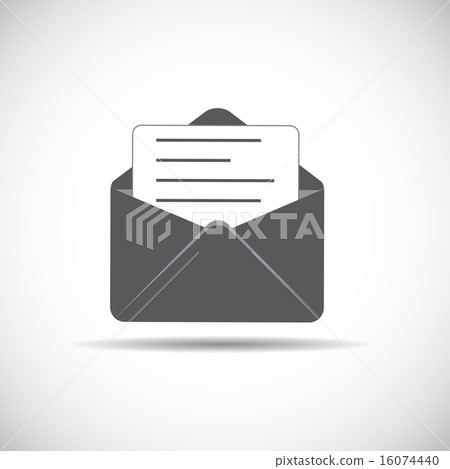 E-Mail Flat Icon with Shadow, Vector Illustration E-Mail Flat Icon with Shadow, Vector Illustration 16074440