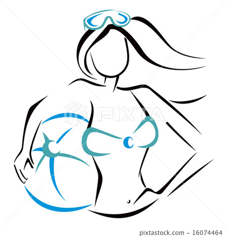 Woman on beach 16074464