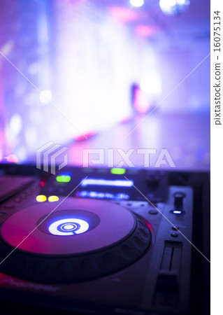 DJ console mixing desk Ibiza house music party DJ console mixing desk Ibiza house music party 16075134