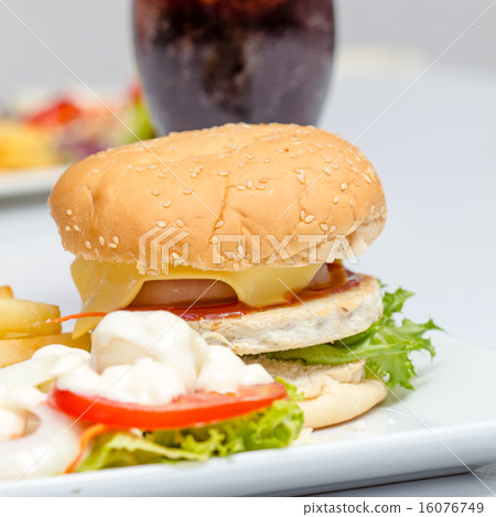 American cheese burger American cheese burger 16076749
