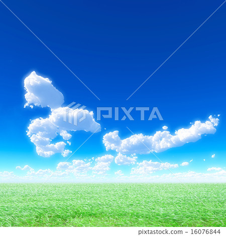 Blue sky and prairie Blue sky and prairie 16076844