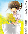 Sunflower and girl 16076937