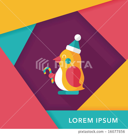 penguin flat icon with long shadow,eps10 penguin flat icon with long shadow,eps10 16077856