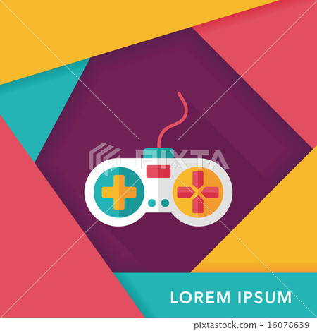 joystick flat icon with long shadow,eps10 joystick flat icon with long shadow,eps10 16078639