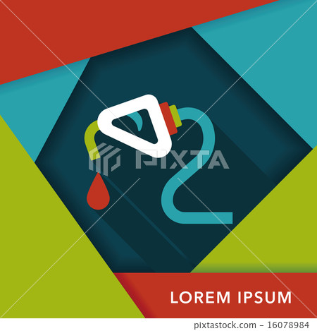 Environmental protection concept flat icon with long shadow,eps1 16078984