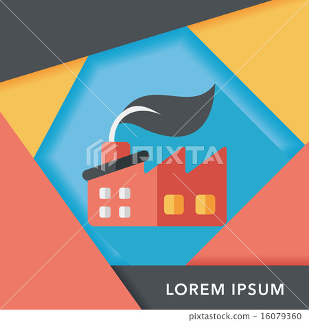 Environmental protection concept flat icon with long shadow,eps1 16079360