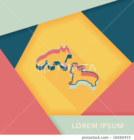 kitchenware baking mold flat icon with long shadow,eps10 kitchenware baking mold flat icon with long shadow,eps10 16080455