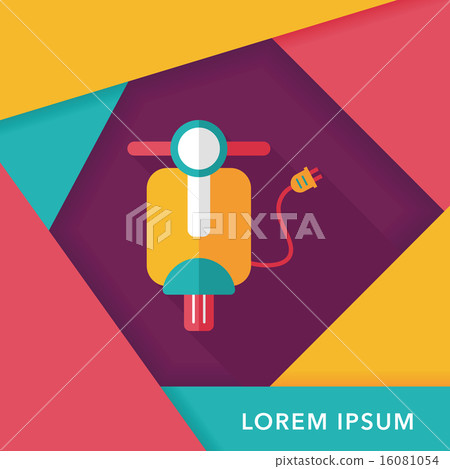 Environmental protection concept flat icon with long shadow,eps1 16081054