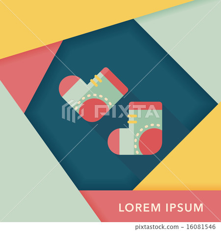 socks flat icon with long shadow,EPS 10 socks flat icon with long shadow,EPS 10 16081546