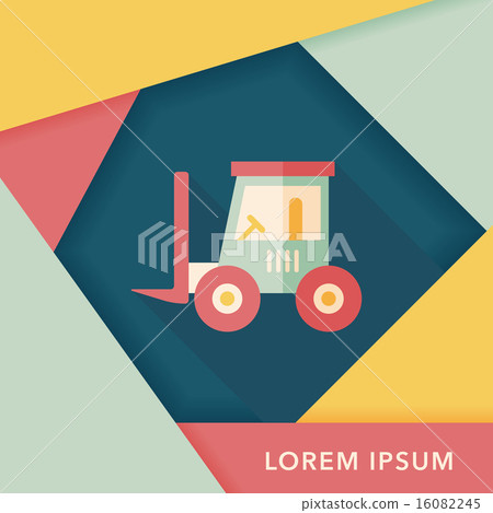 Transportation moving truck flat icon with long shadow,eps10 Transportation moving truck flat icon with long shadow,eps10 16082245