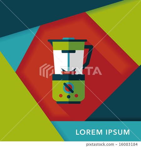 kitchenware electric juicer flat icon with long shadow,eps10 kitchenware electric juicer flat icon with long shadow,eps10 16083184