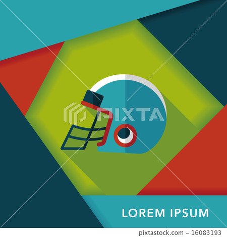 american football helmet flat icon with long shadow,eps10 american football helmet flat icon with long shadow,eps10 16083193