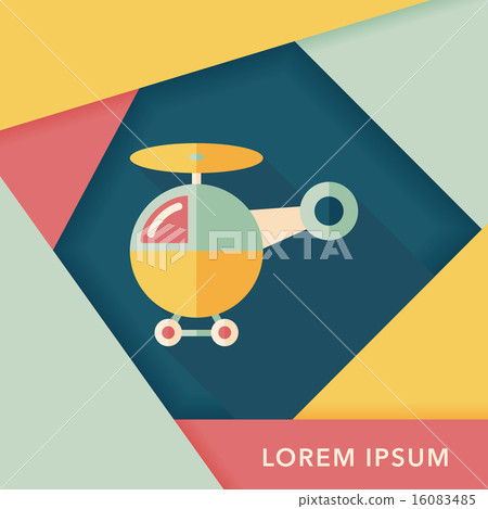 helicopter flat icon with long shadow,eps10 helicopter flat icon with long shadow,eps10 16083485