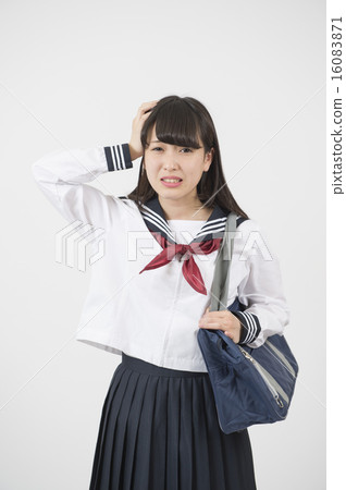 High school student in uniform 16083871
