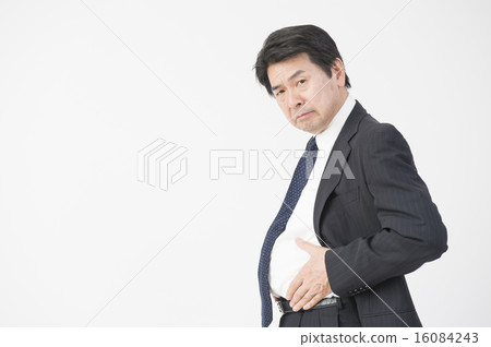 Middle-aged man's stomach Middle-aged man's stomach 16084243