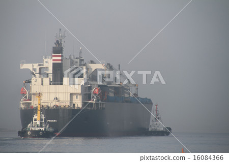 Cargo ships and tugboats 16084366